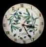 Decoupaged olive clock